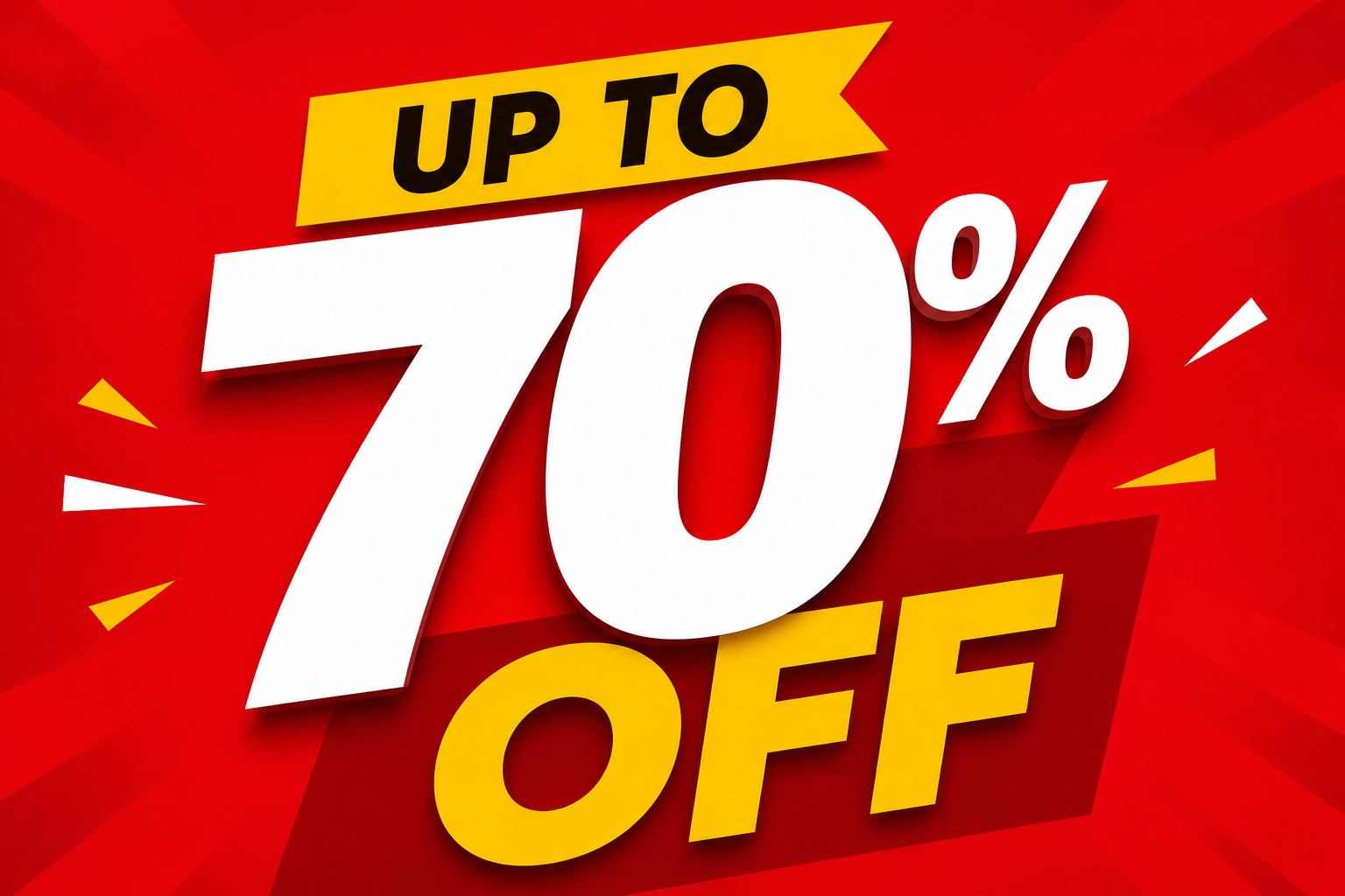 Massive Savings Up to 70% OFF