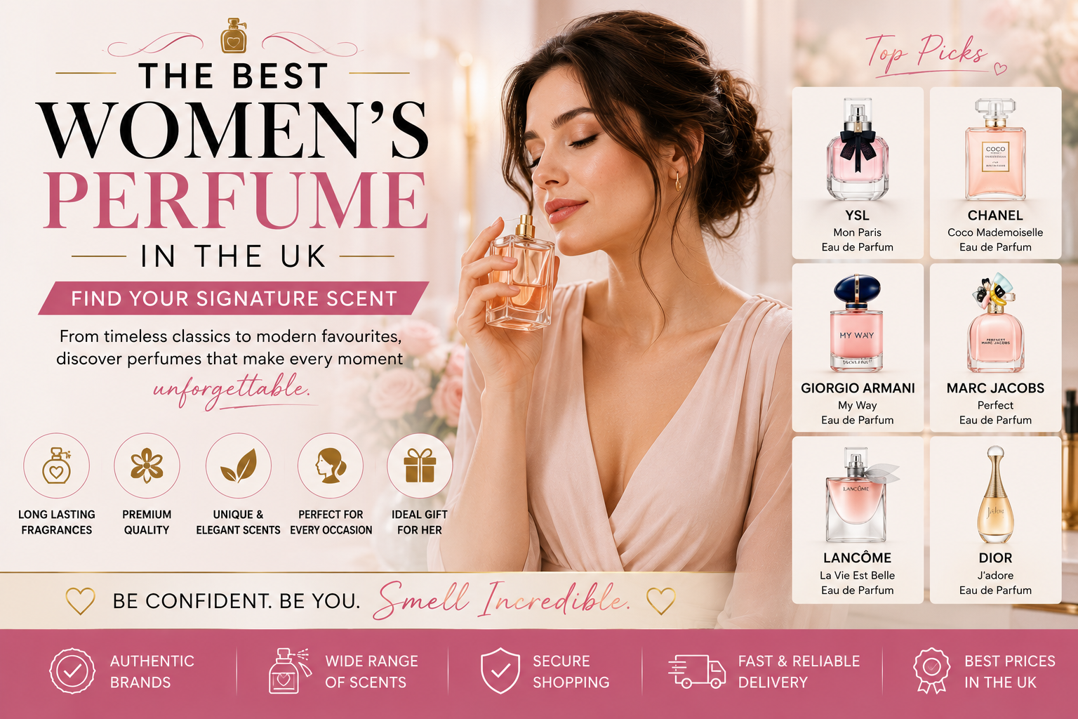 Best Women's Perfume UK: 7 Top Scents from Designer to Affordable Brands (2026 Guide)
