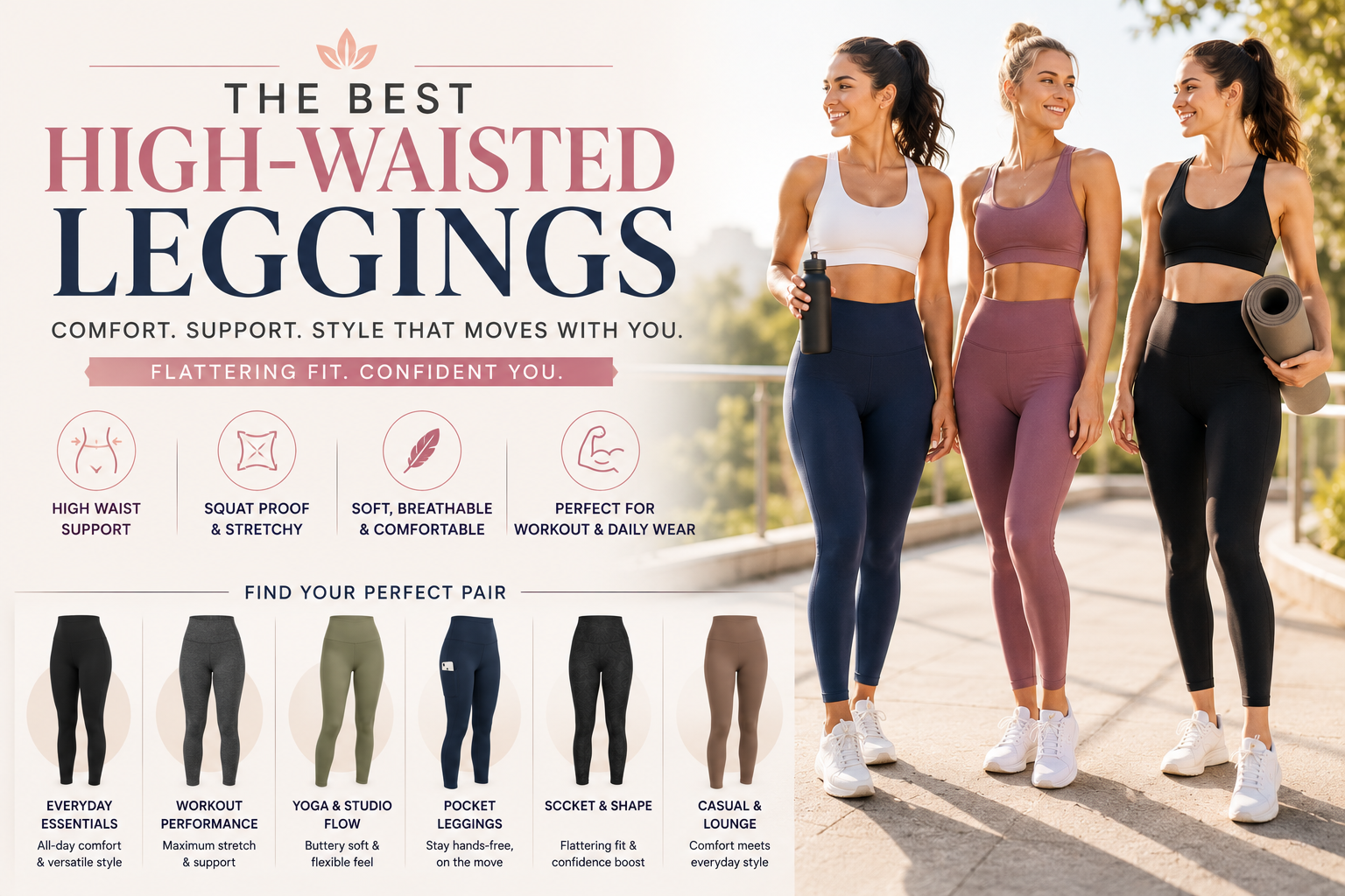 High-Waisted Leggings 7 Best Styles for Every Body Type & Workout