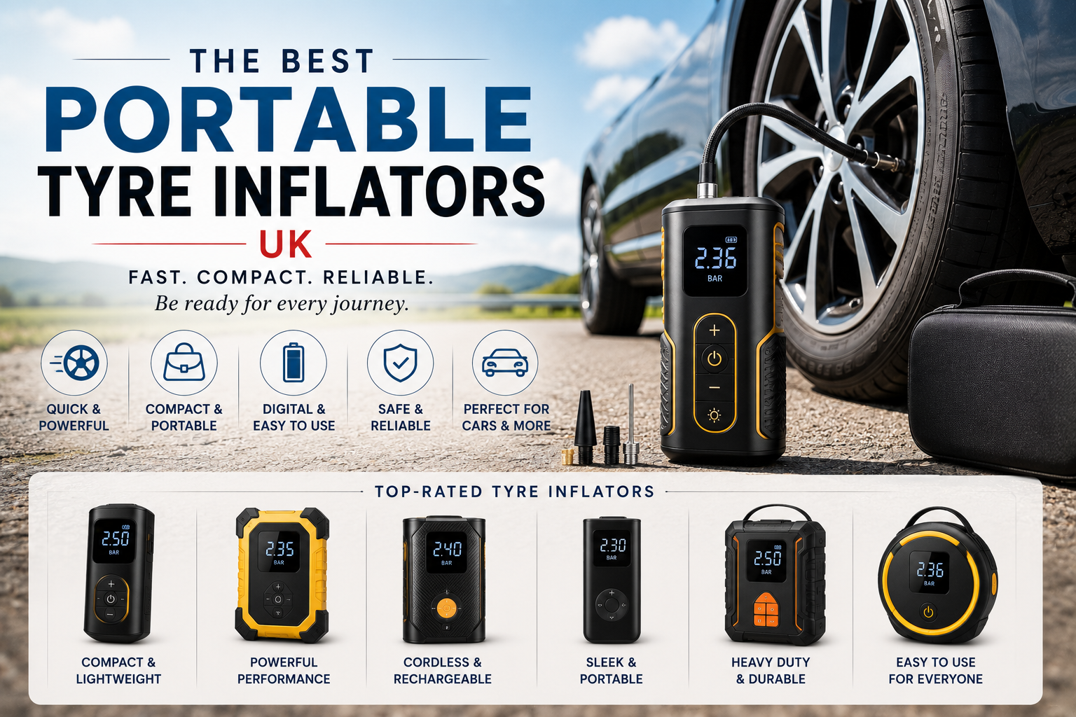 Portable Tyre Inflators for UK Drivers 5 Best Picks to Keep You Moving