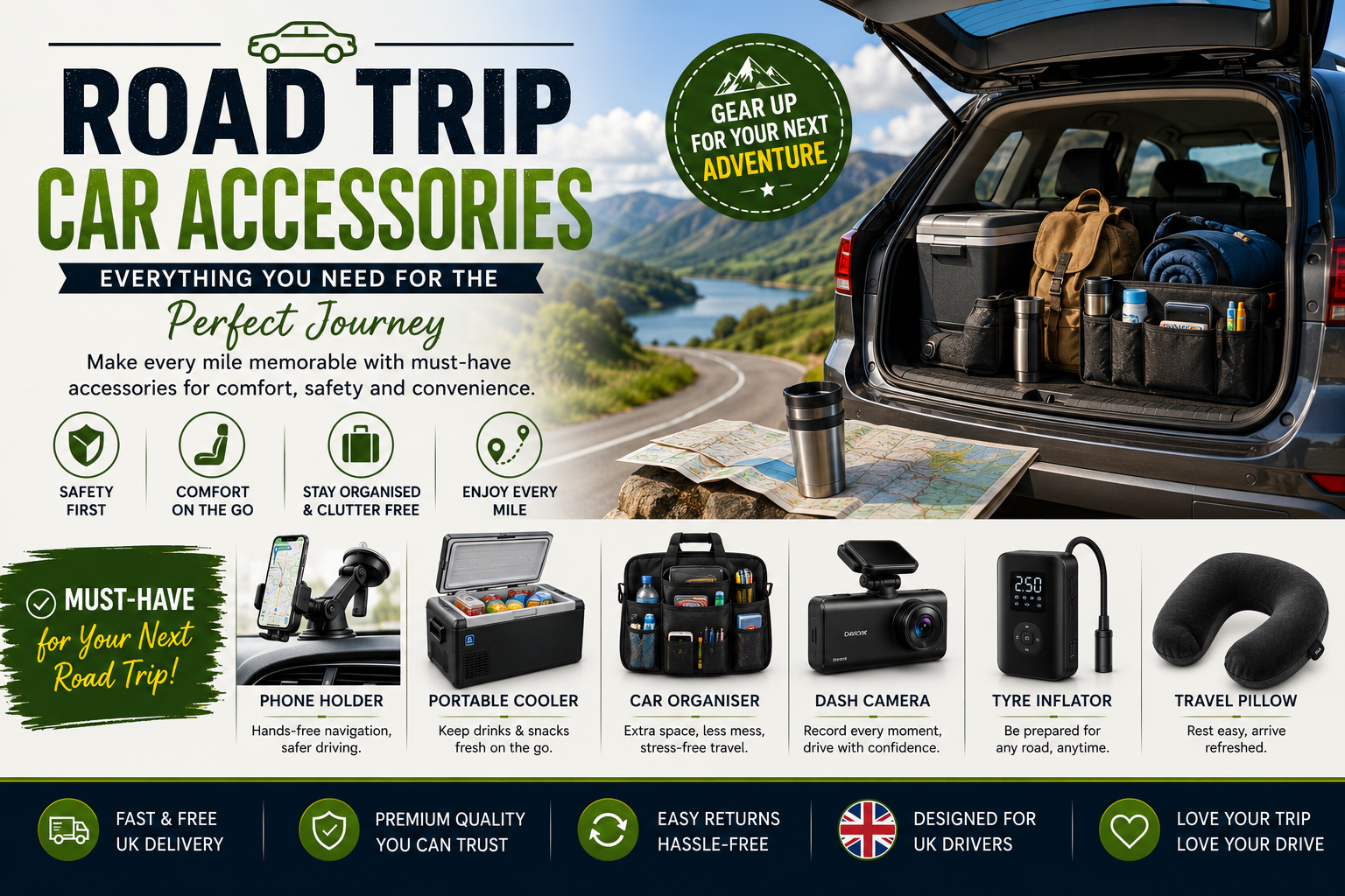 Road Trip Gear 10 Must-Have Car Accessories for 2026