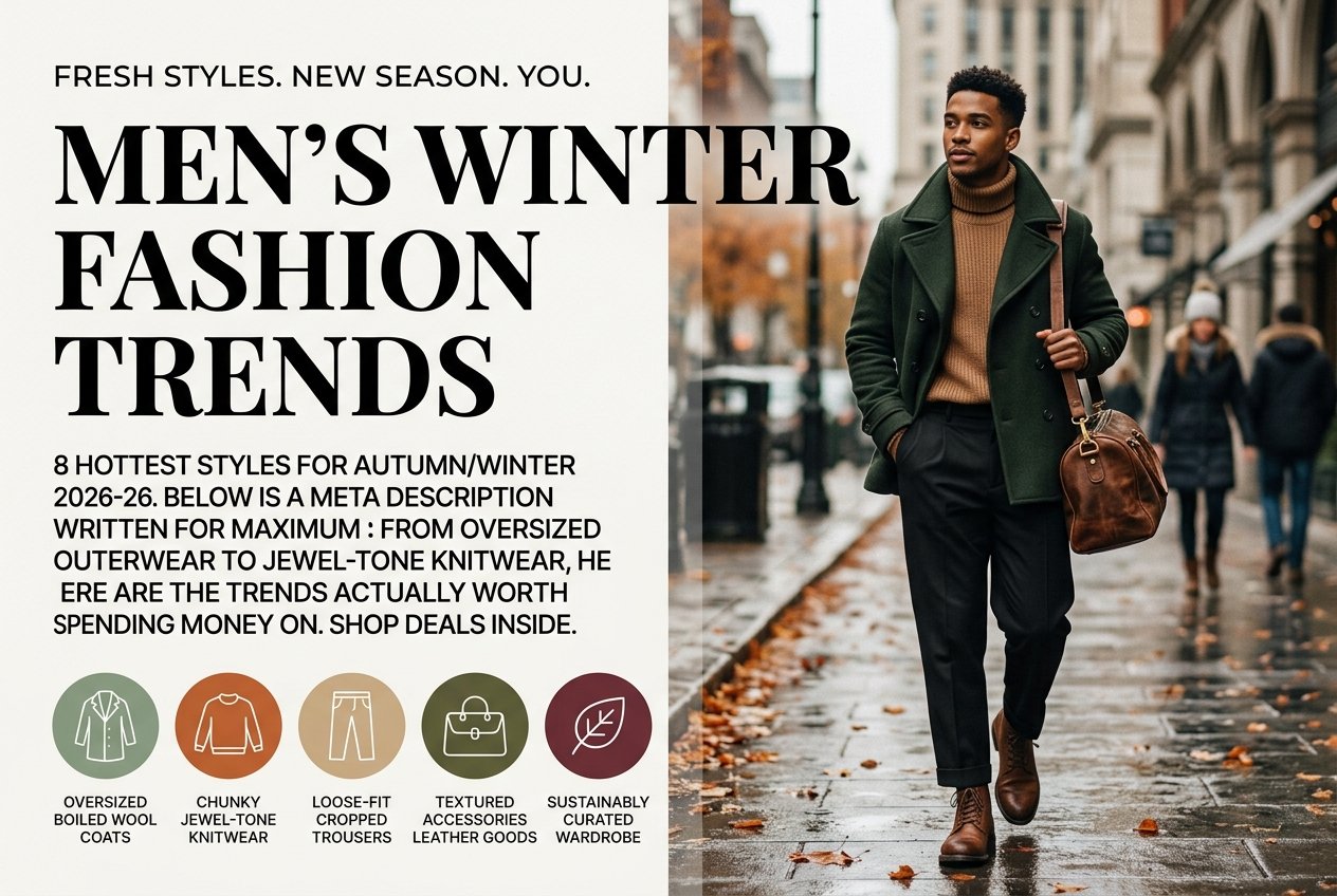 Men's Winter Fashion Trends: 8 Hottest Styles for Autumn/Winter 2026-26