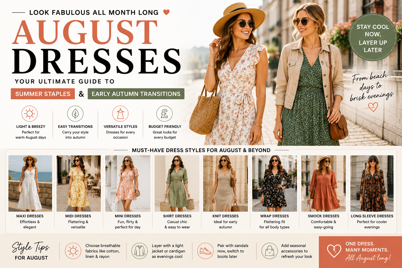 August Dresses Your Ultimate Guide to Summer Staples & Early Autumn Transitions