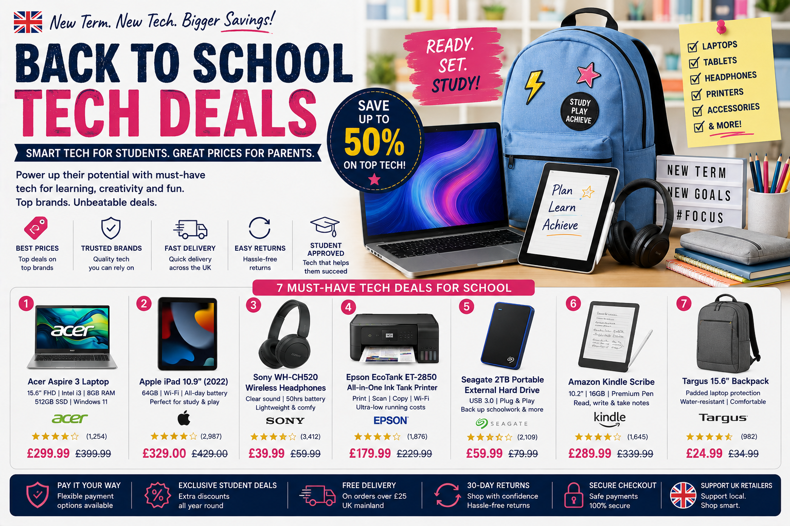 Back to School Deals Top Savings on Laptops, Chromebooks & Tech Accessories
