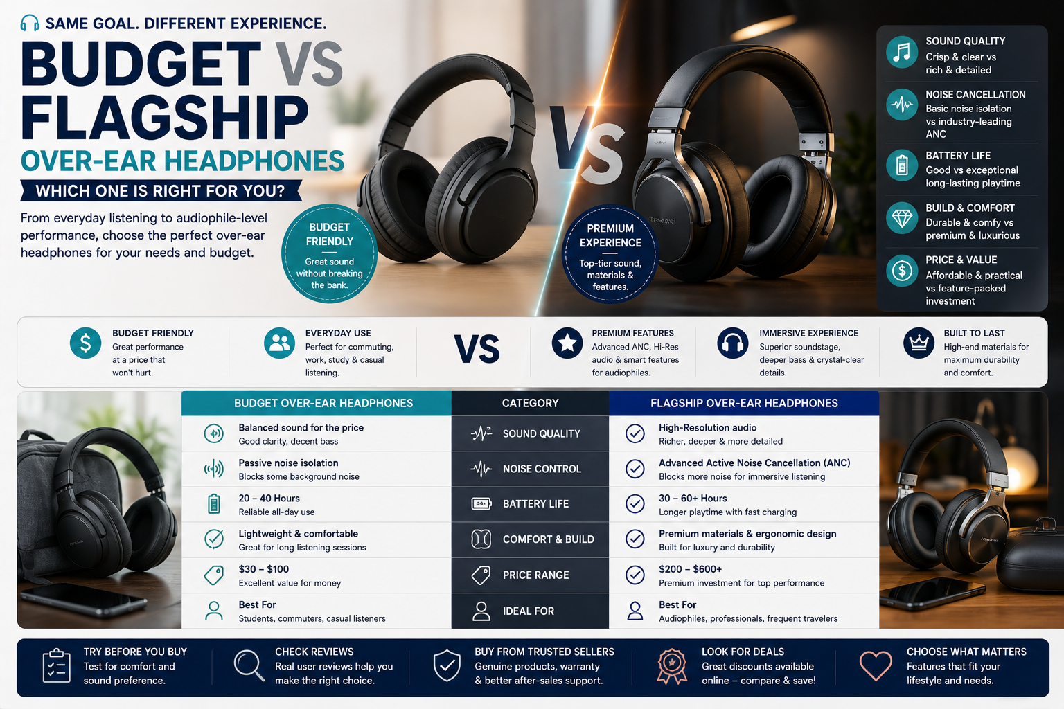 Budget Over-Ear Headphones 8 Best Models Compared