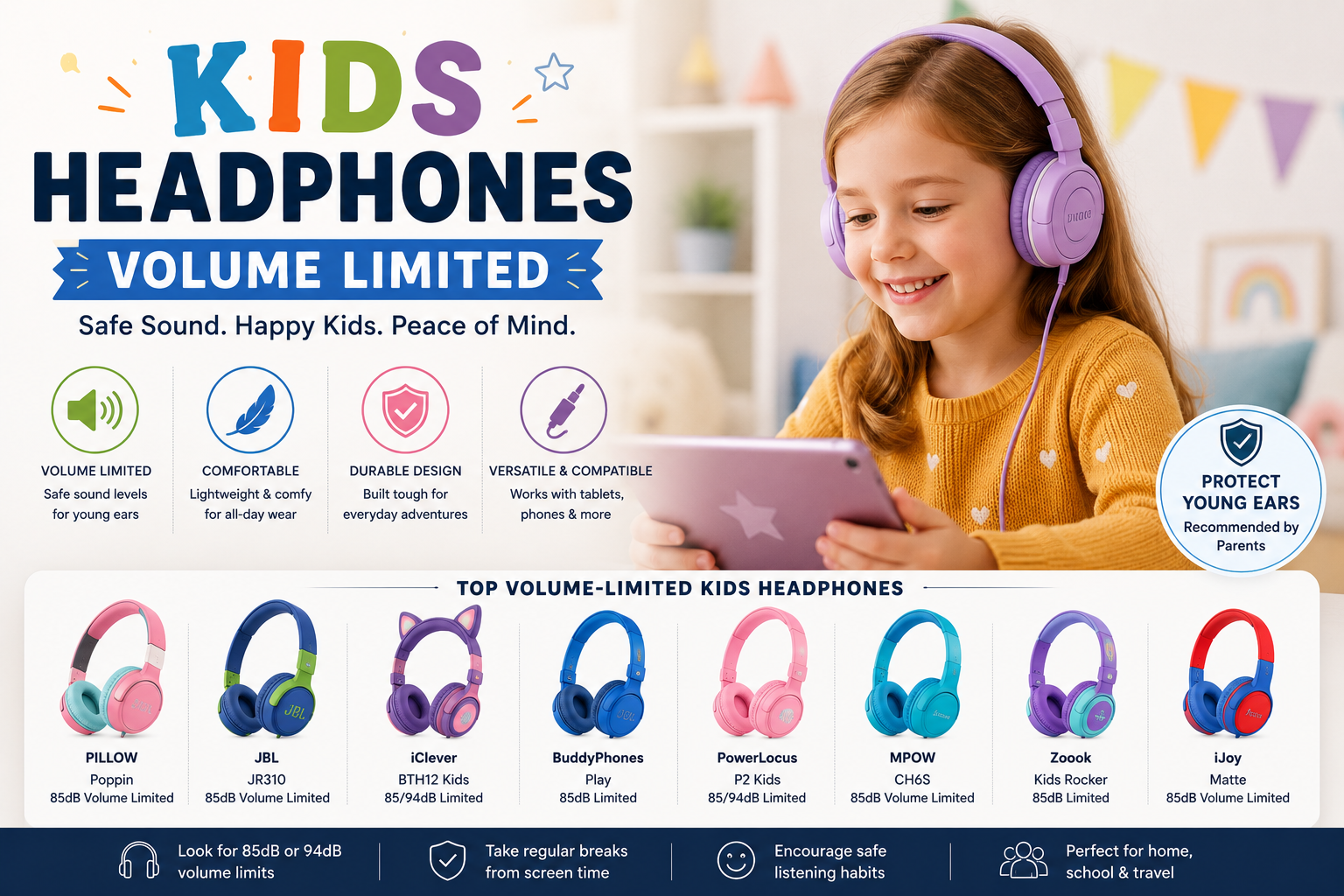 Kids Headphones Volume Limited 10 Best Safe Picks for UK Children