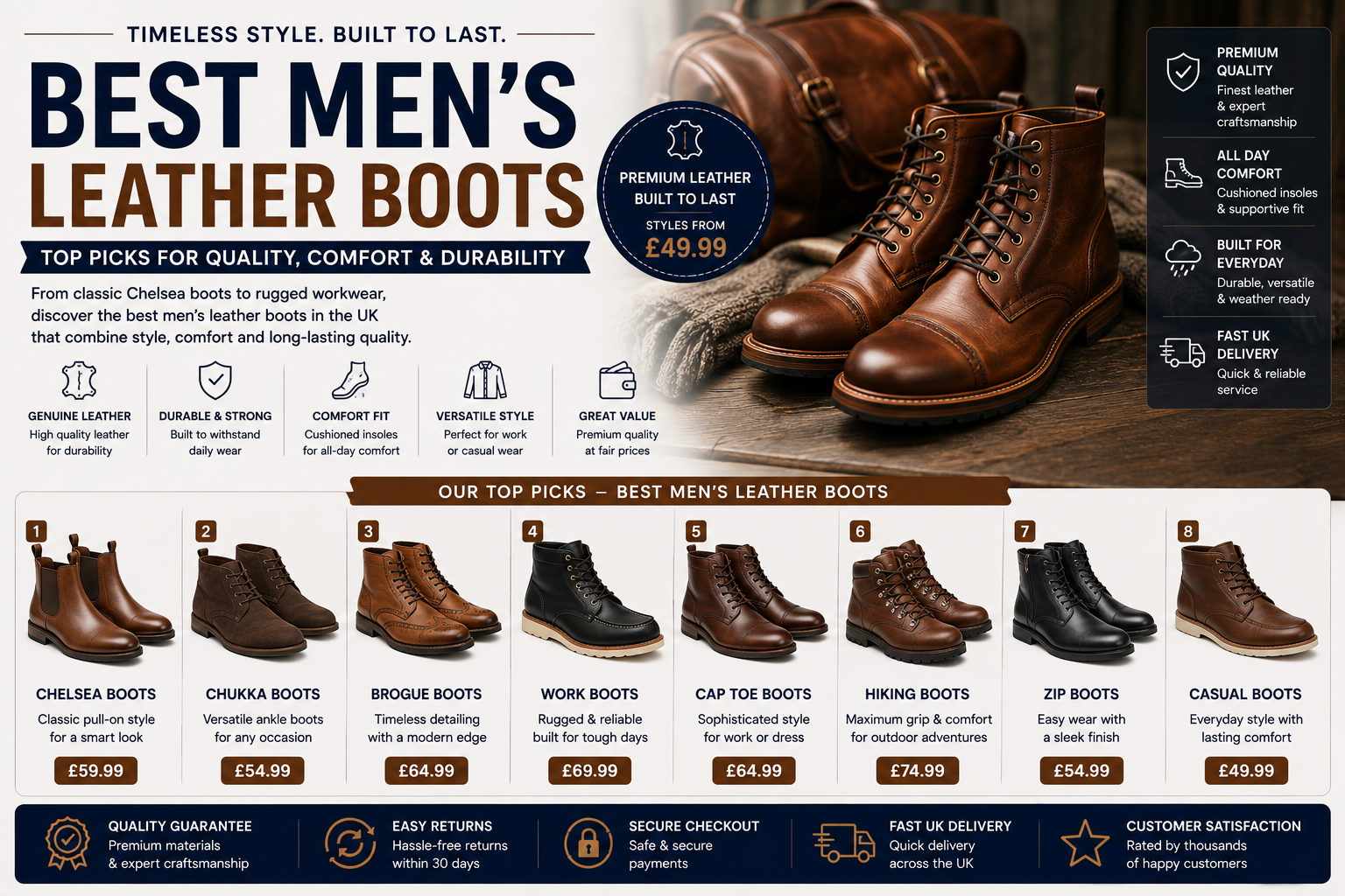 Leather Boots Men 10 Best Picks for Every UK Style & Budget (2026 Guide)