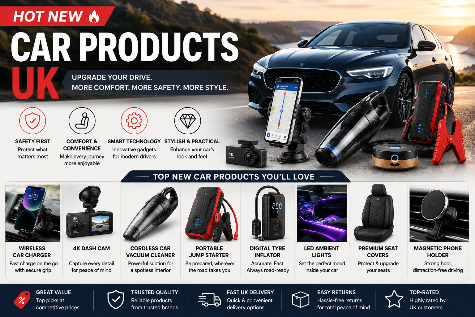 Hot New Car Products: 7 Essential Accessories Every UK Driver Needs Right Now