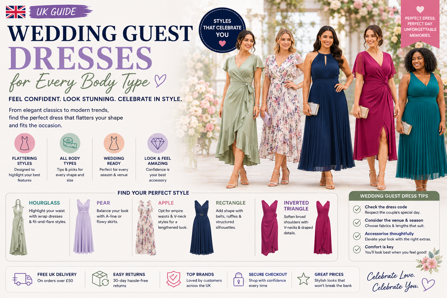 Wedding Guest Dresses for Every Body Type The Ultimate UK Guide