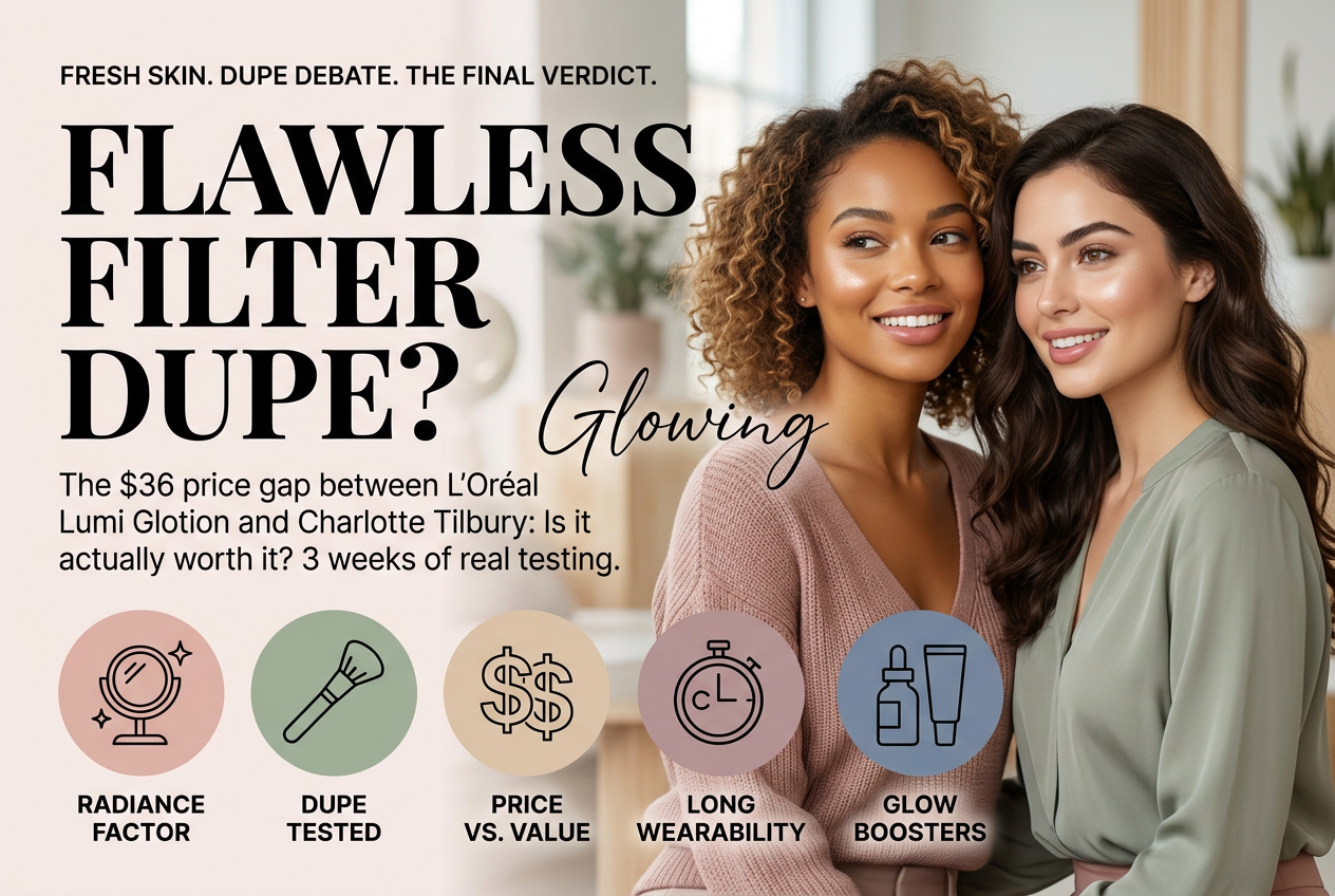 L'Oréal Lumi Glotion Dupe: Does It Really Match Charlotte Tilbury's Flawless Filter? — Charlotte Tilbury Flawless Filter dupe