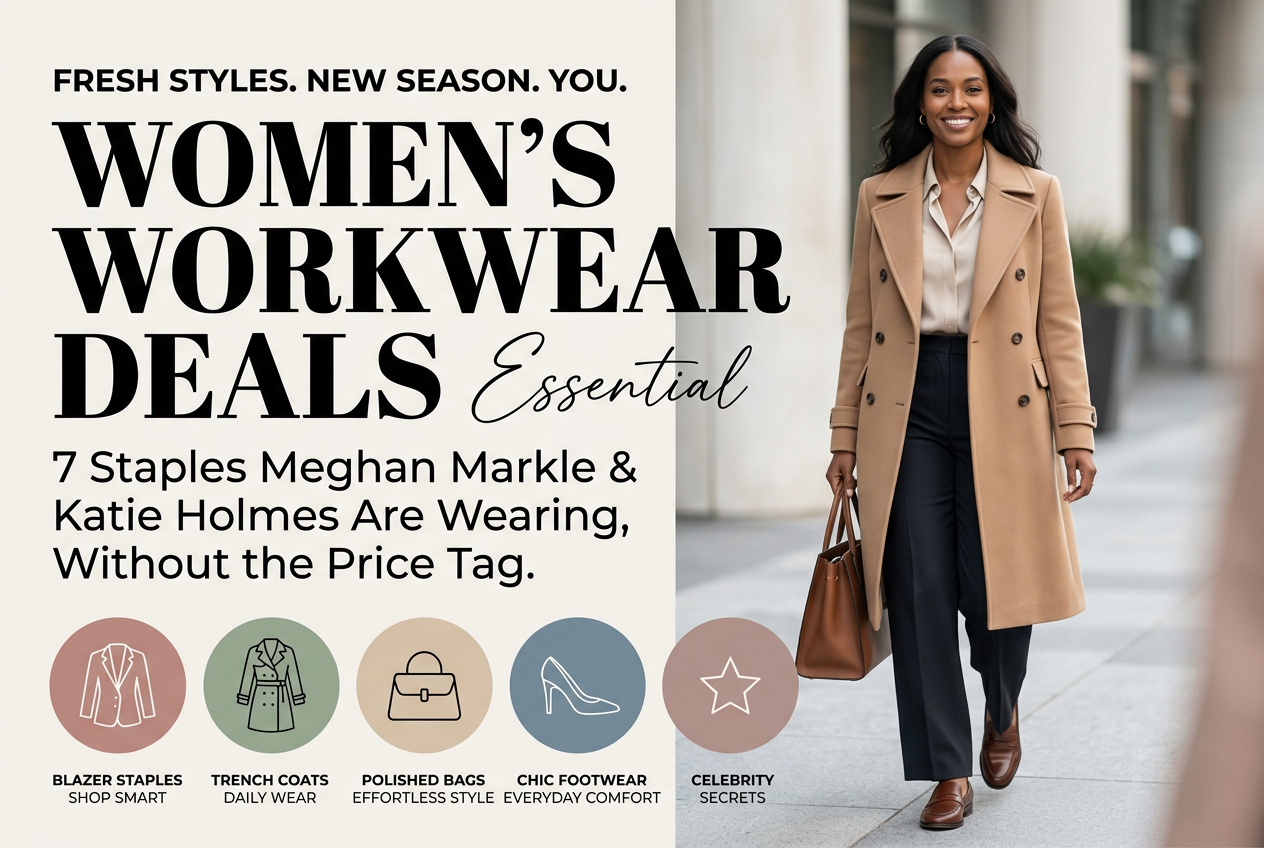 Women's Workwear Deals: 7 Staples Meghan Markle & Katie Holmes Are Wearing