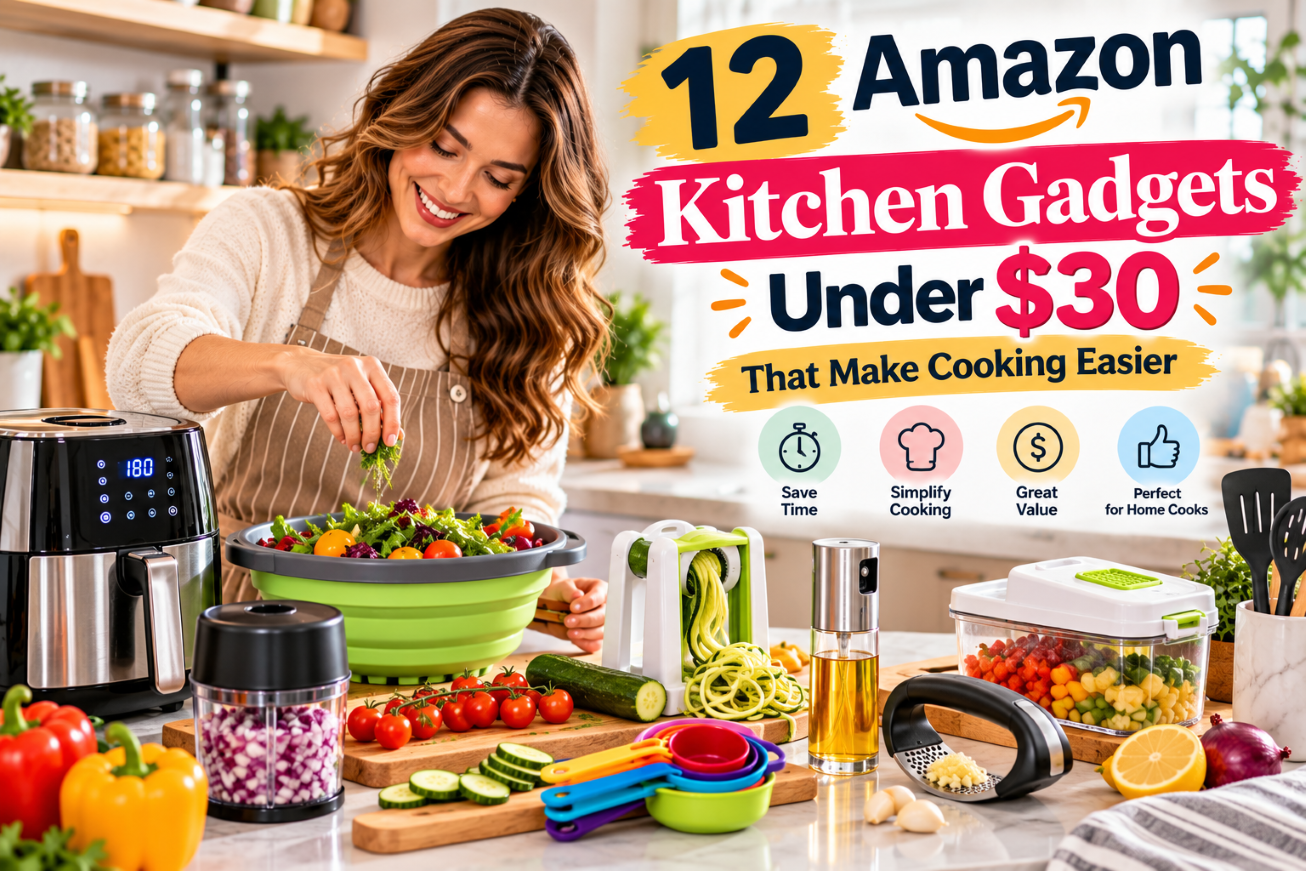 12 Amazon Kitchen Gadgets Under $30 That Make Cooking Easier