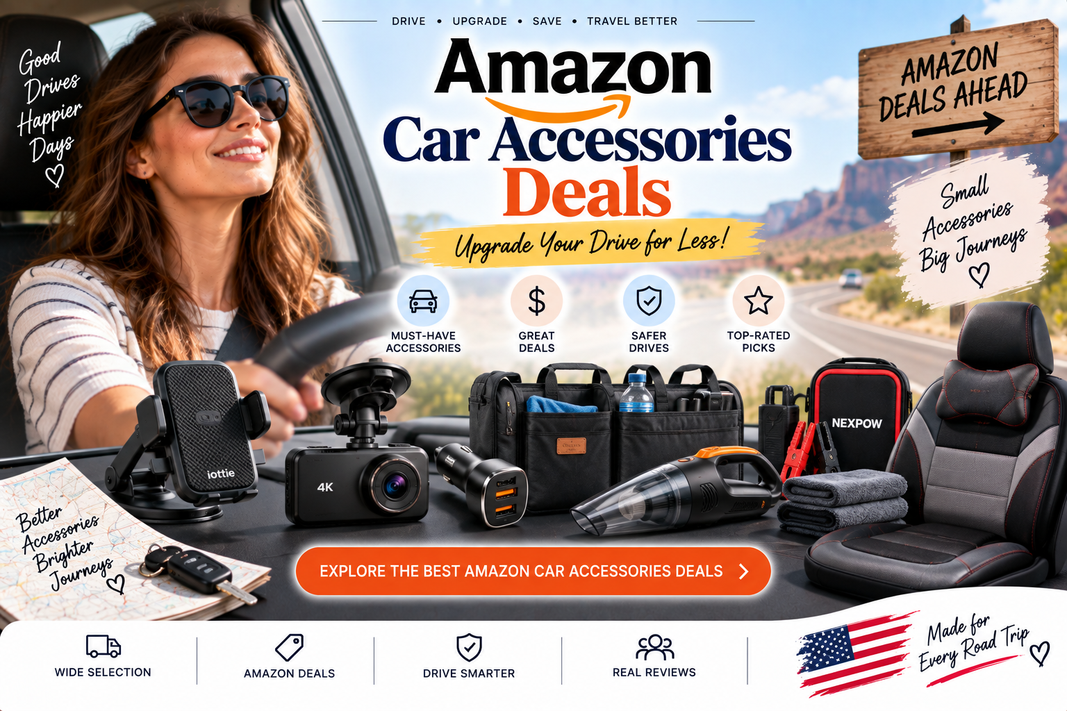 Amazon Car Accessories: 25 Budget Picks Under $100 (All on Sale Right Now)