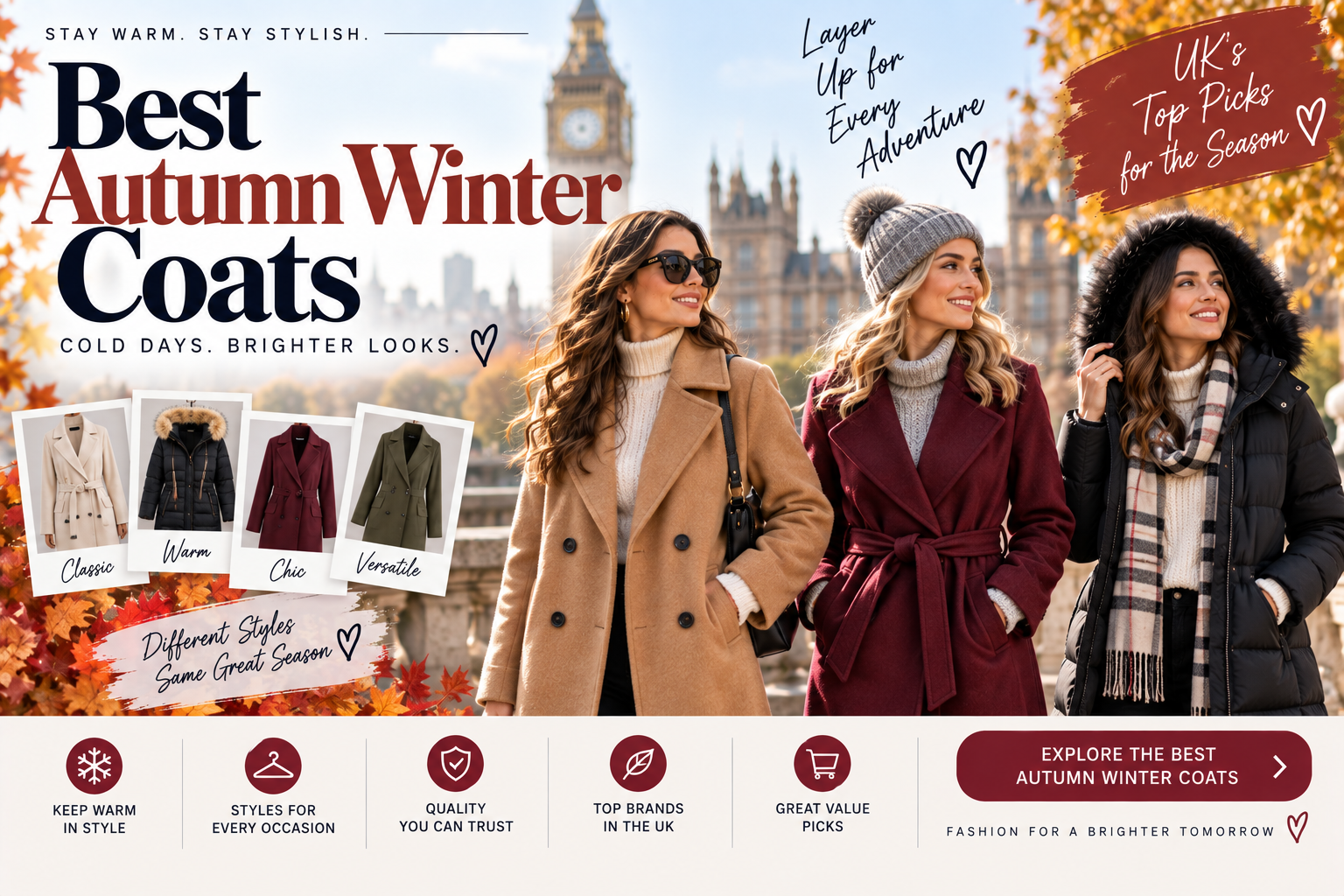 Autumn Winter Coats: 5 Essential Styles for Your UK Wardrobe