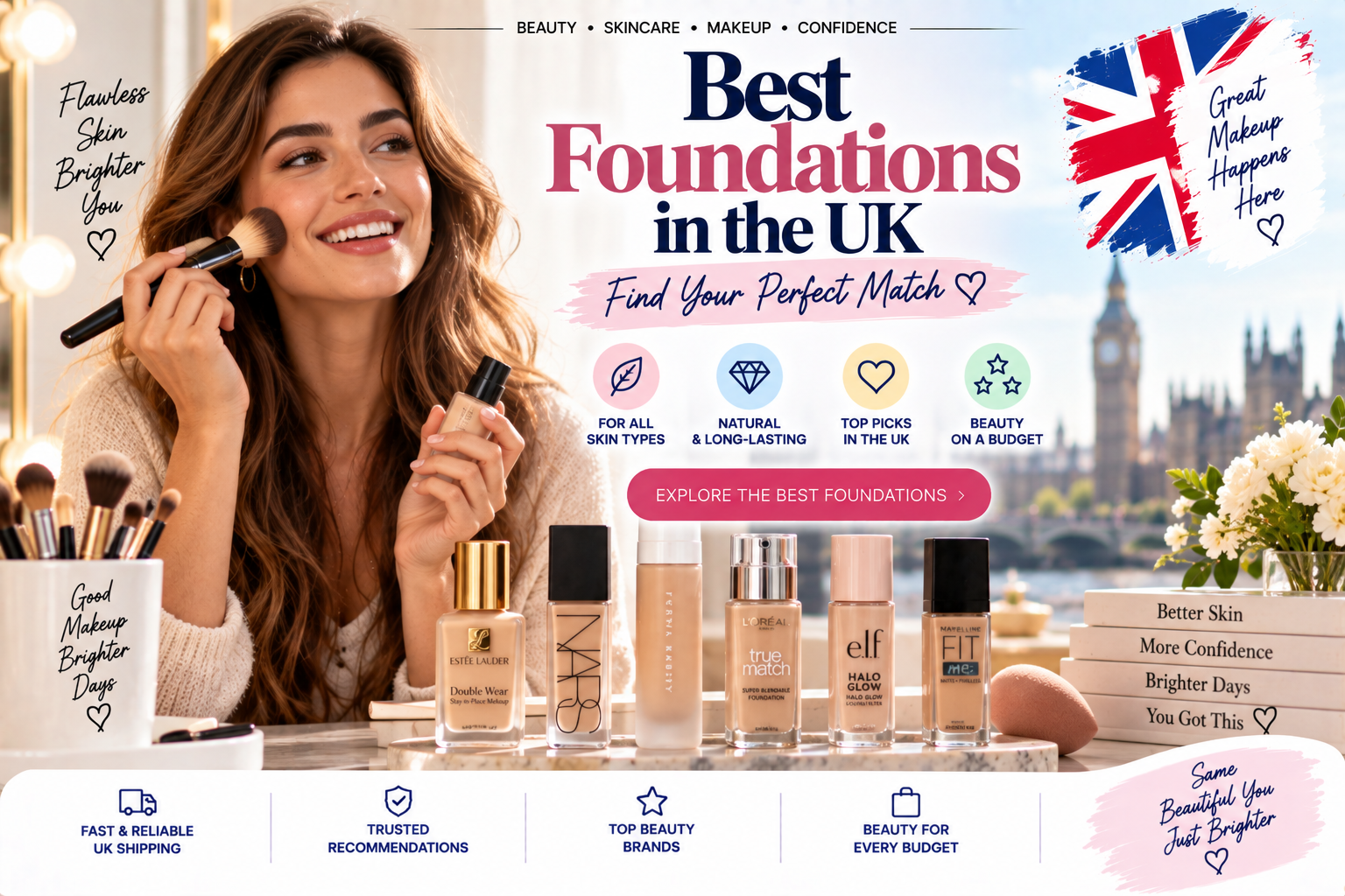 Best Foundations UK 12 Top Picks for Every Skin Type & Finish (Tested!)