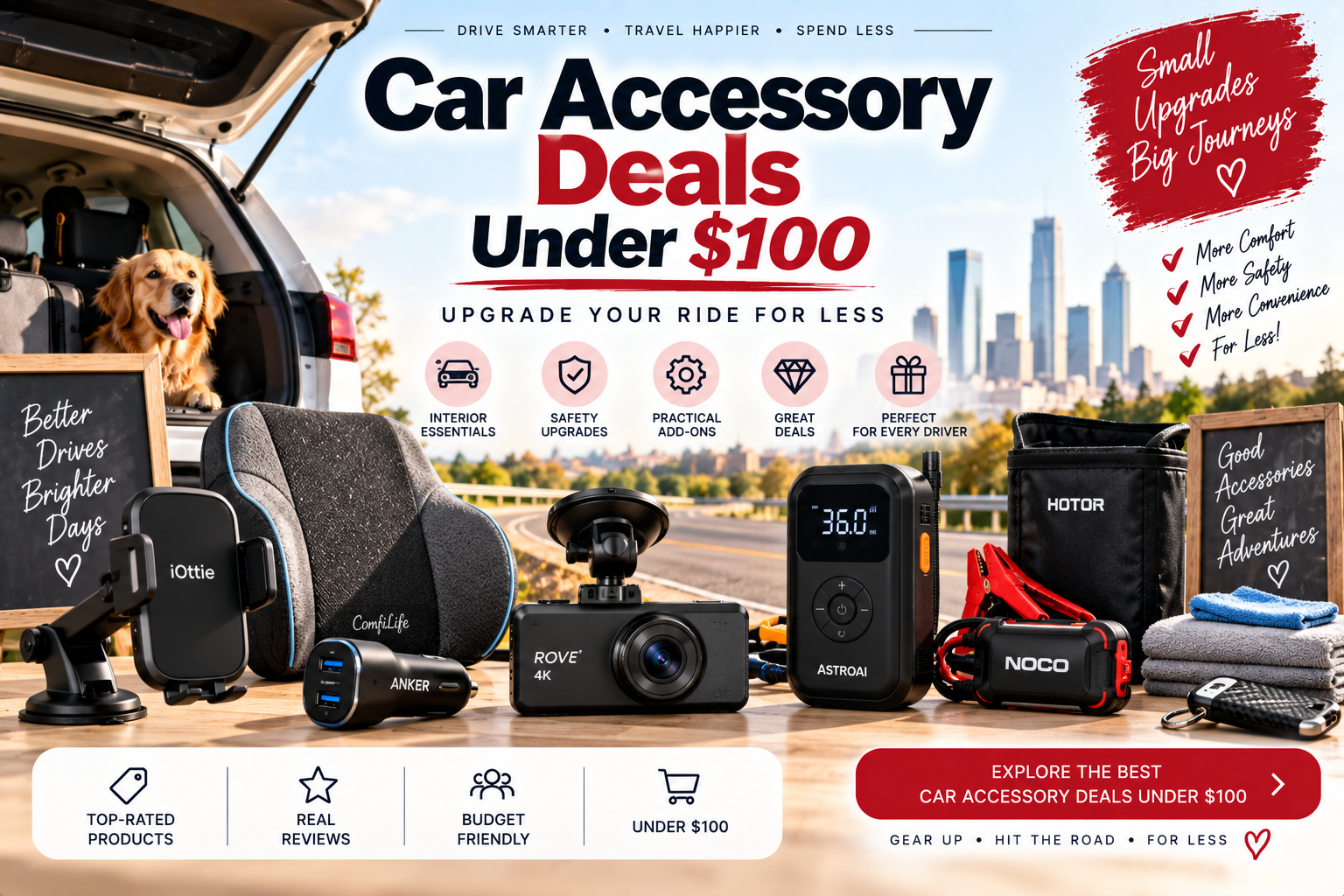 Car Accessory Deals 12 Must-Have Items Under $100 Right Now