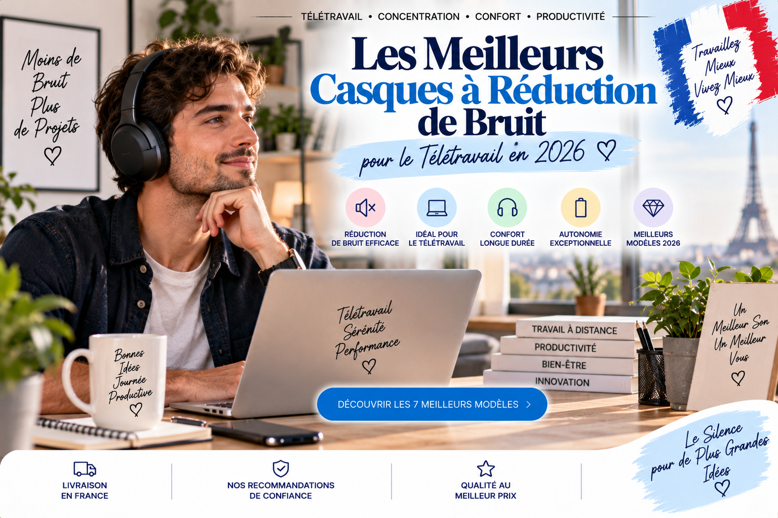 Casque Réduction Bruit Télétravail 7 Meilleurs Modèles pour 2026