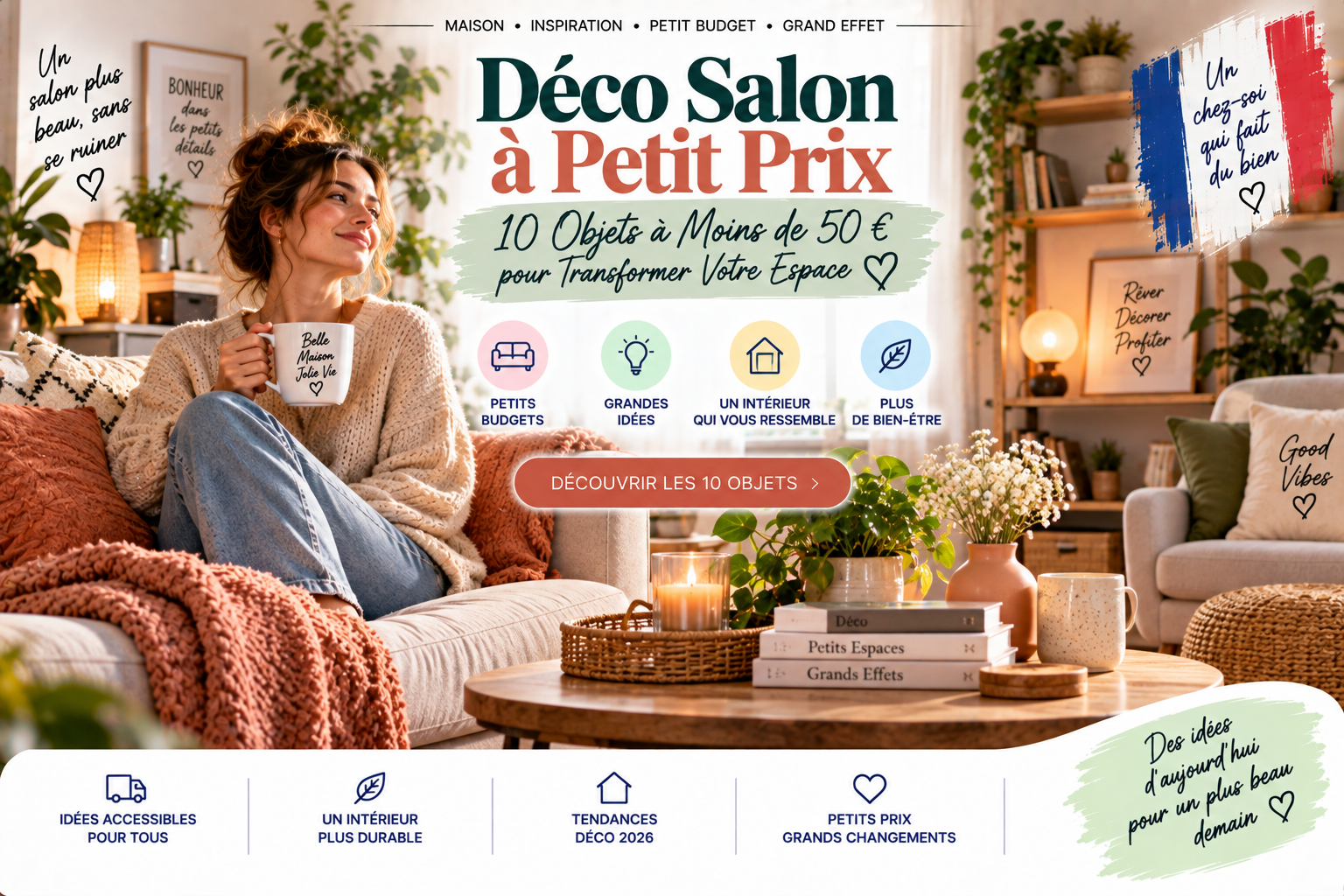 Déco Salon Pas Cher 10 Objets à Moins de 50 € pour Transformer Votre Espace