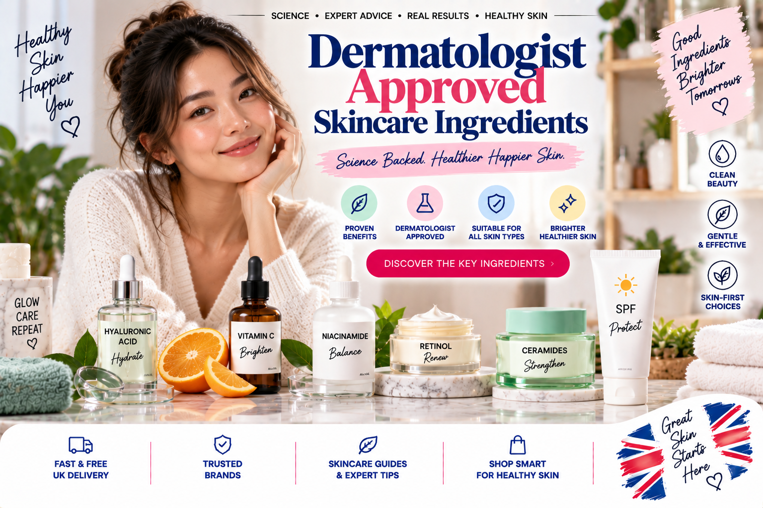 Dermatologist Approved Ingredients The Only 4 Skincare Essentials You Actually Need