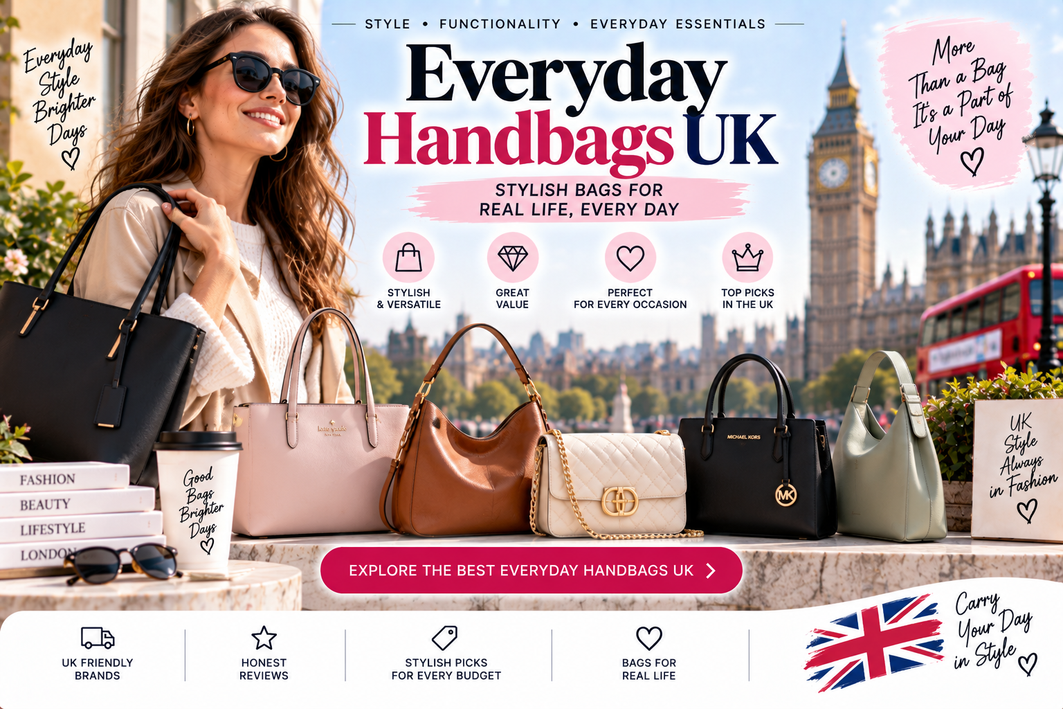 Everyday Handbags UK 11 Stylish & Practical Picks from High Street to Premium