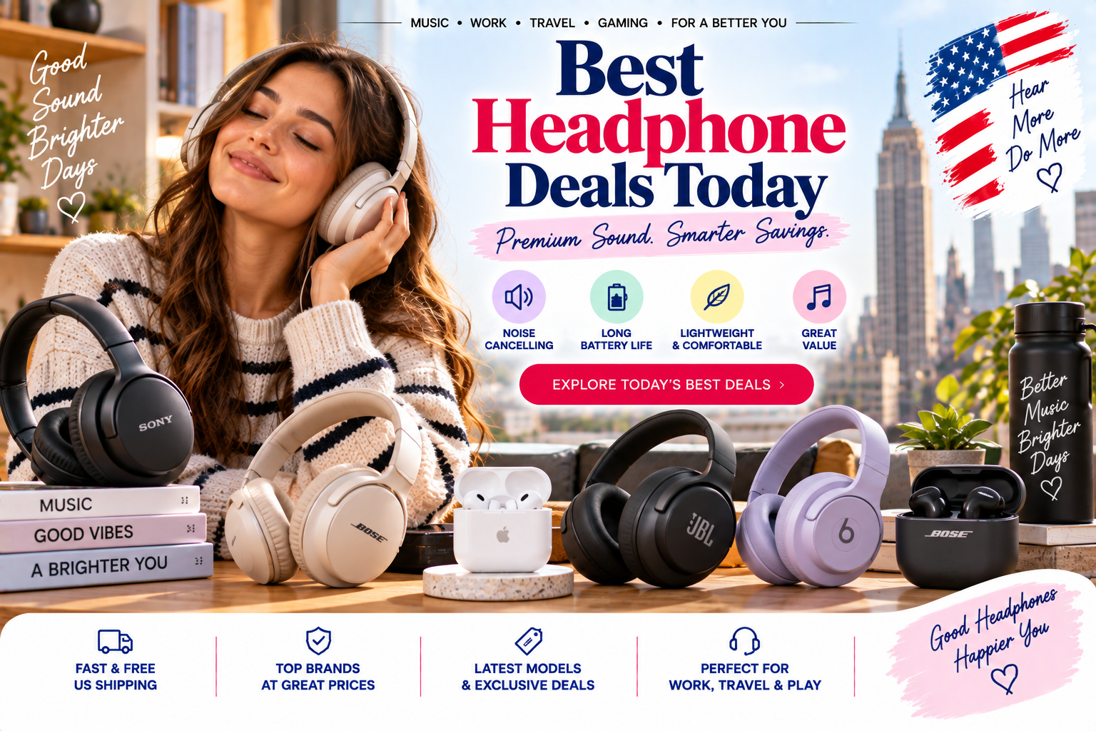 Headphone Deals Best Sales on Wireless Earbuds, Over-Ears & Premium Brands Right Now