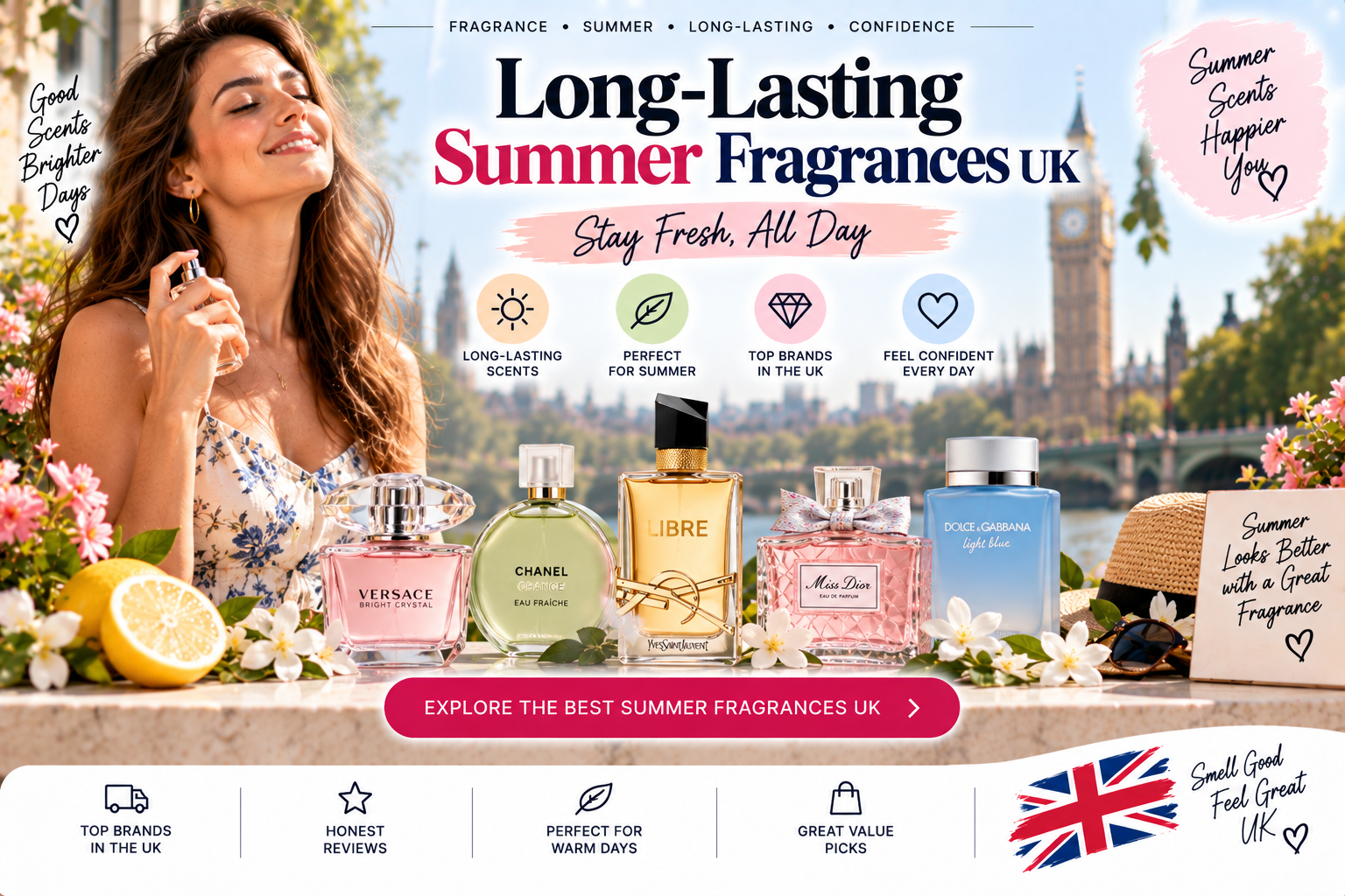 Long-Lasting Summer Fragrances 10 Scents That Smell Like a UK Getaway (and Actually Get Compliments)