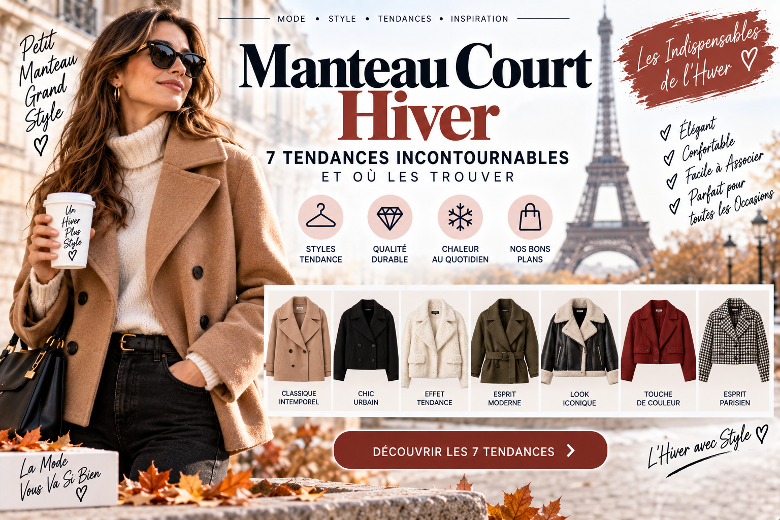 Manteau Court Hiver 7 Tendances Incontournables et Où les Trouver