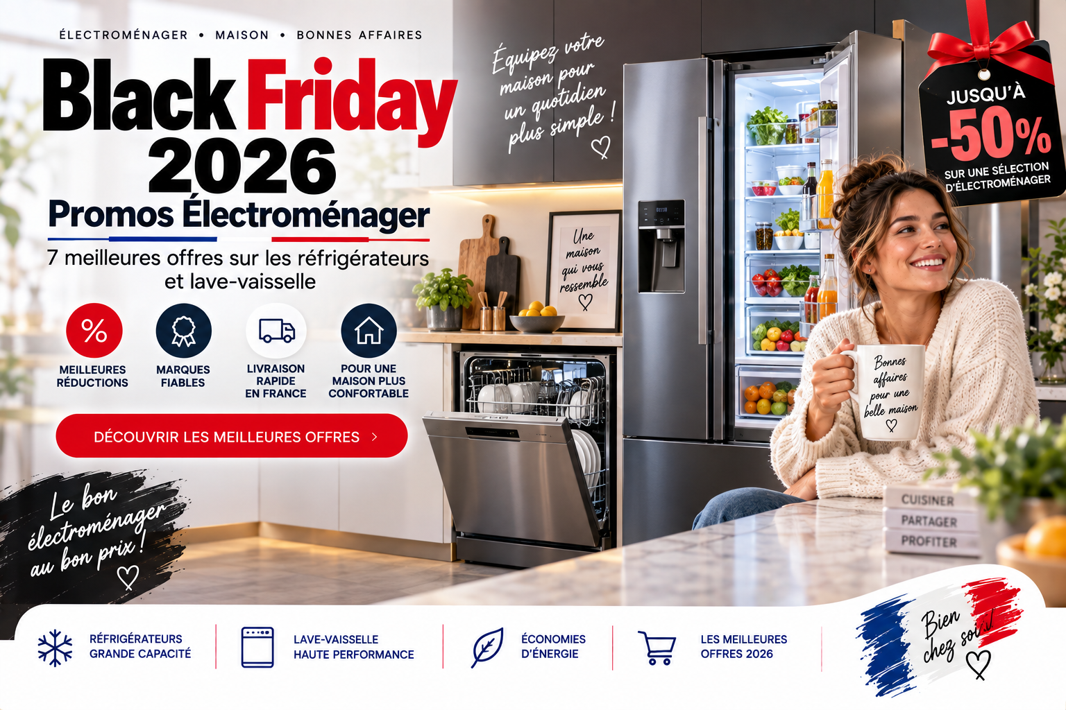 Promos Électroménager Black Friday 2026 7 Meilleures Offres Réfrigérateurs et Lave-vaisselle