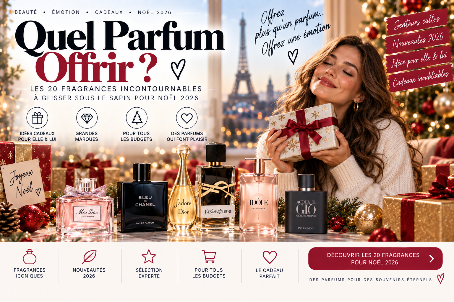 Quel Parfum Offrir Les 20 Fragrances Incontournables à Glisser sous le Sapin pour Noël 2026