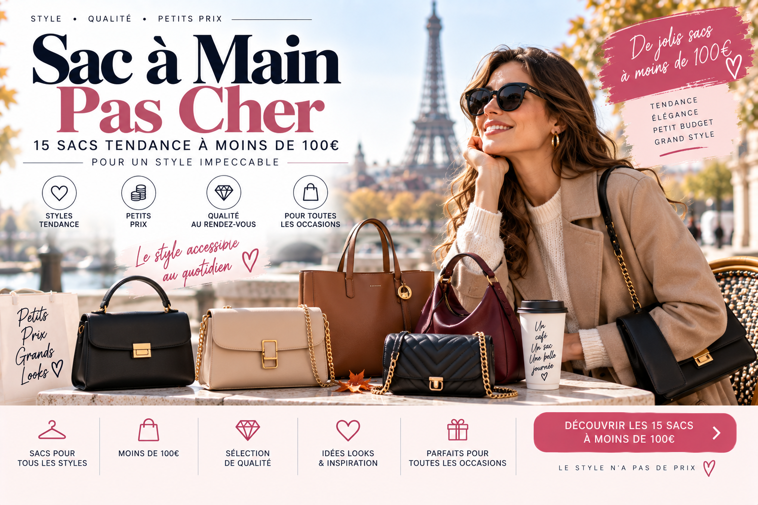 Sac à Main Pas Cher : 15 Sacs Tendance à Moins de 100€ pour un Style Impeccable