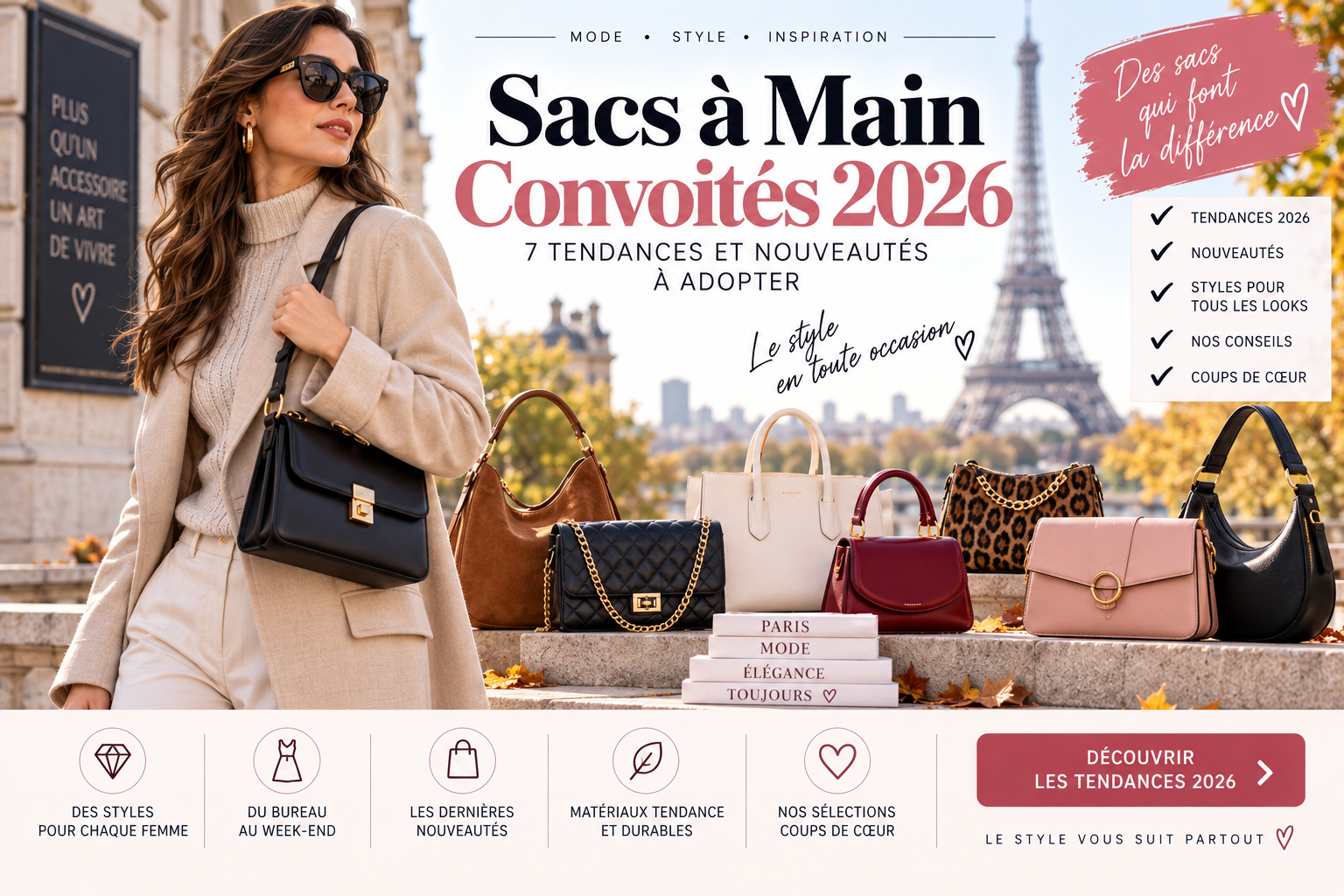Sacs à Main Convoités 2026 : 7 Tendances et Nouveautés à Adopter