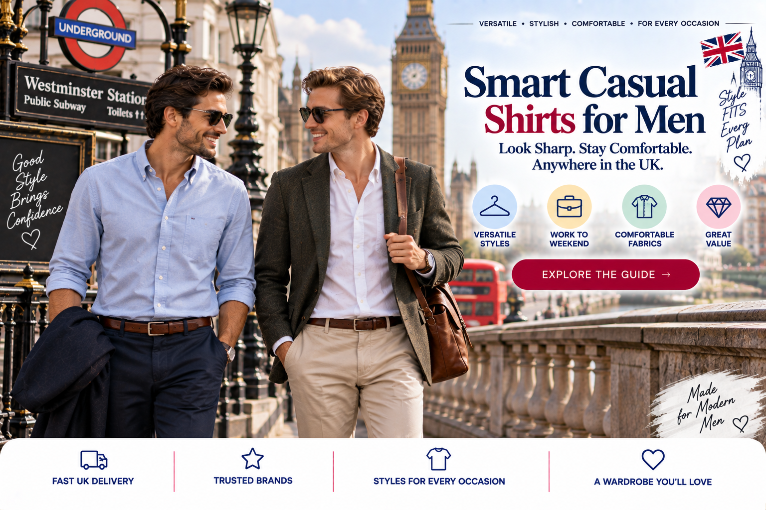 Smart Casual Shirts for Men 7 Essential Styles for Your UK Wardrobe