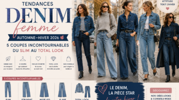 Tendances Denim Femme Automne-Hiver 2026 5 Coupes Incontournables du Slim au Total Look