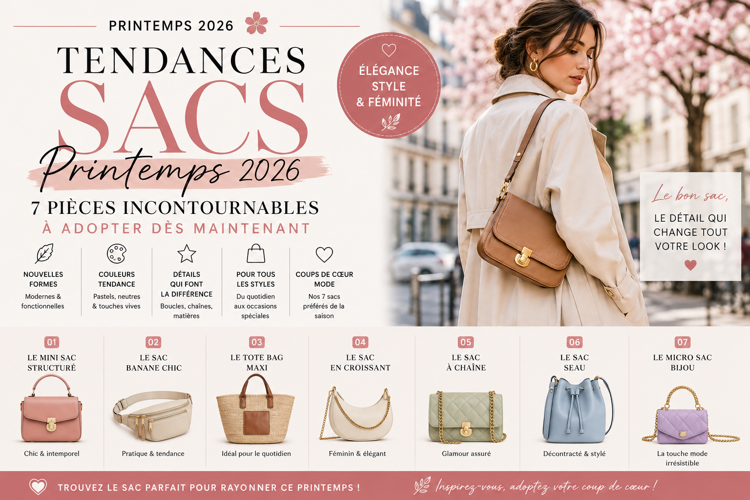 Tendances Sacs Printemps 2026 7 Pièces Incontournables à Adopter Dès Maintenant