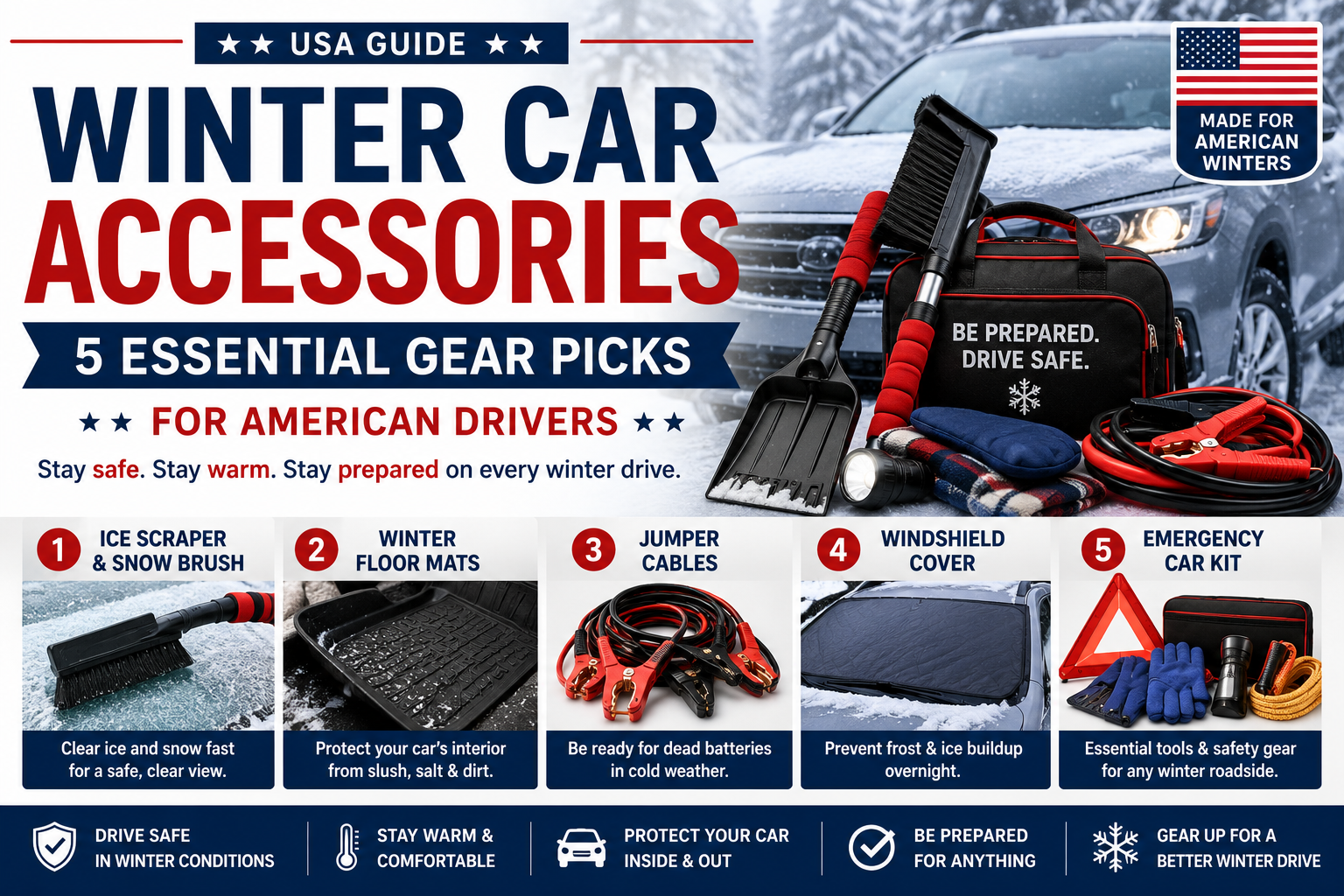 Winter Car Accessories 5 Essential Gear Picks for American Drivers