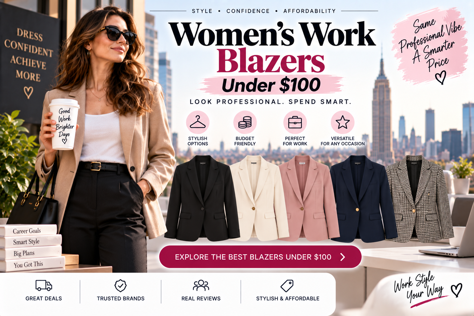 Women’s Work Blazers Under $100 Top 7 Picks for Every Budget