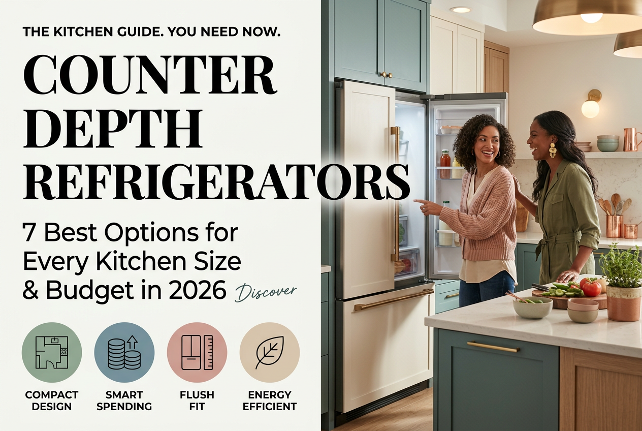 Counter-Depth Refrigerators: 7 Best Options for Every Kitchen Size & Budget in 2026