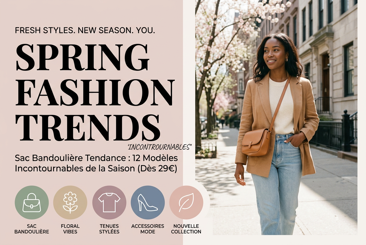 Sac Bandoulière Tendance : 12 Modèles Incontournables de la Saison (Dès 29€)