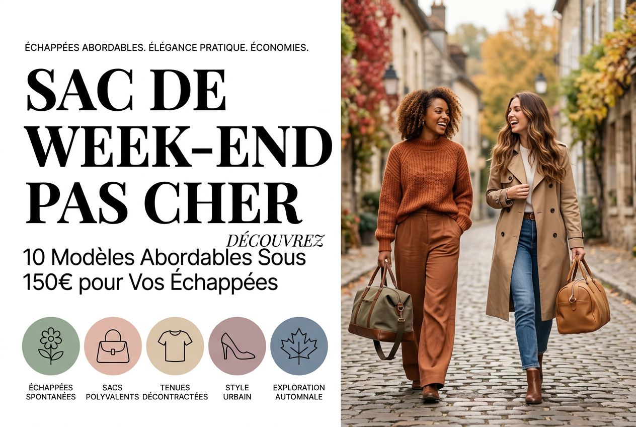 Sac de Week-end Pas Cher : 10 Modèles Abordables Sous 150€ pour Vos Échappées