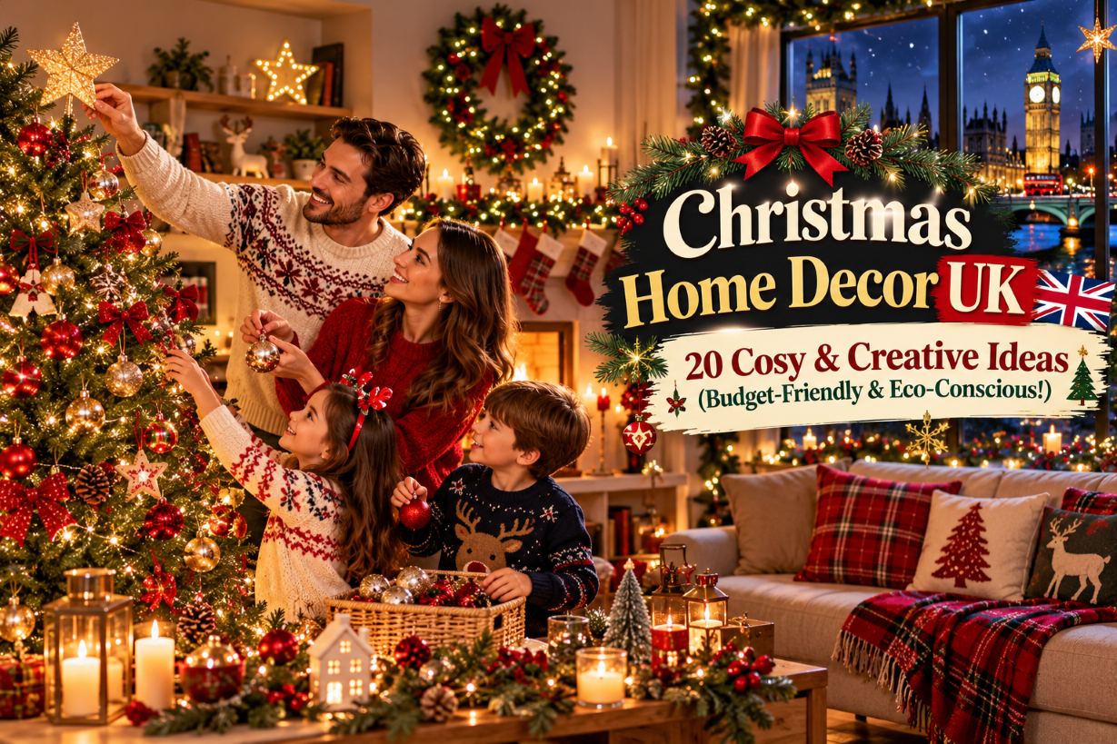 Christmas Home Decor UK 20 Cosy & Creative Ideas (Budget-Friendly & Eco-Conscious!)