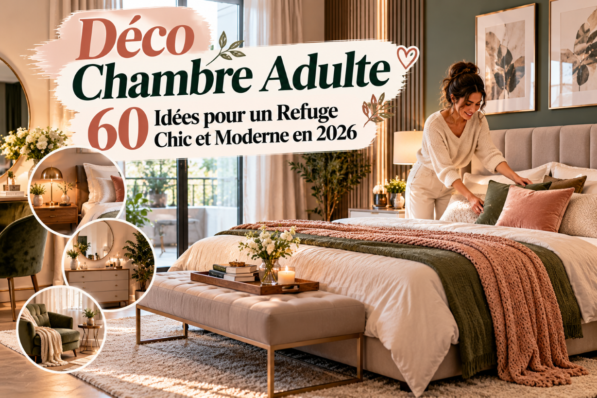 Déco Chambre Adulte : 60 Idées pour un Refuge Chic et Moderne en 2026