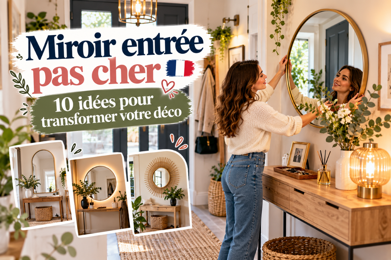 Miroir entrée pas cher : 10 idées pour transformer votre déco